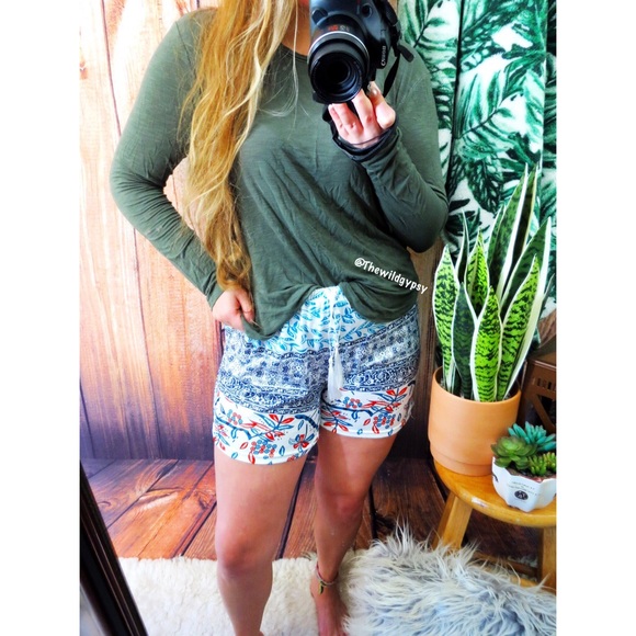 NWOT | Bohemian lounge shorts 🌿 - Picture 3 of 5